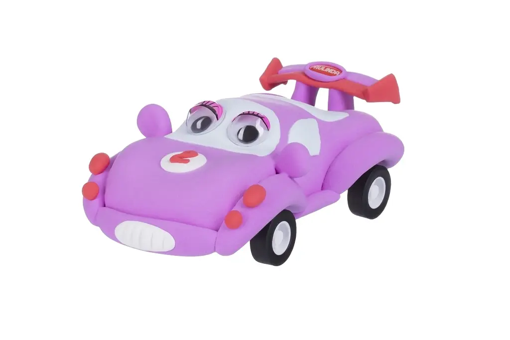 Маса для ліплення Paulinda Super Dough Racing time Машинка рожева (PL-081161-2) - фото 2