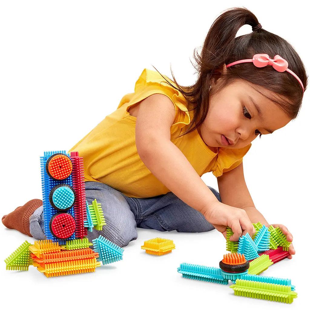 Конструктор-бристл Battat Lite Bristle Blocks Строитель 36 деталей (BT3099Z) - фото 7