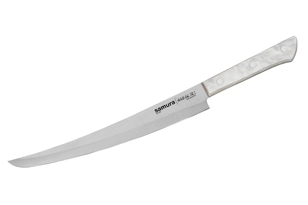 Кухонний ніж для тонкої нарізки Harakiri Acryl Samura 23 см kuh0010999