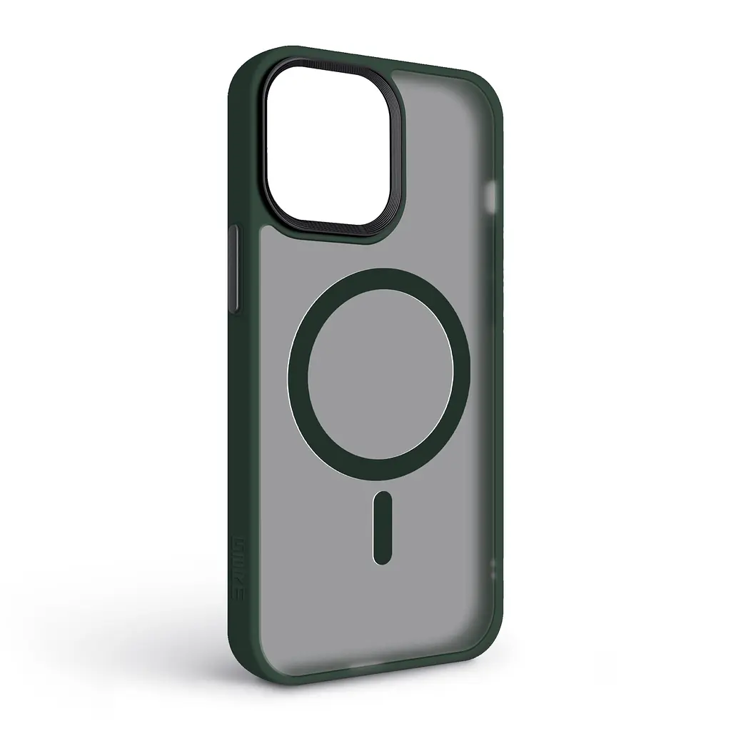 Чехол для Apple iPhone 13 Pro Max, Uniq MagCase, зеленый, противоударный, панель-накладка с магсейф, ударопрочный TPU+PC, с магнитом MagSafe, поддержка полноценной беспроводной зарядки, ArmorStandart (ARM75328) - фото 2