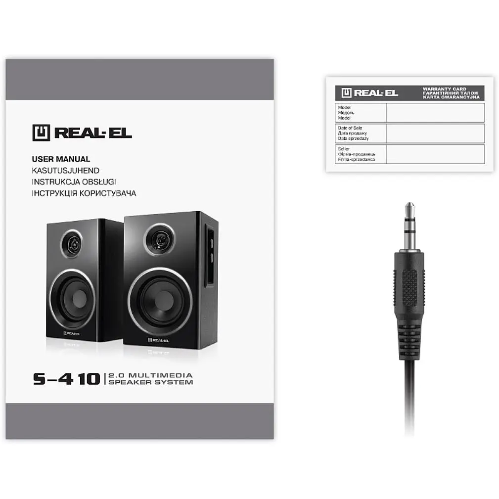 Компьютерные колонки 2.0 Real-El RS410 RGB Bluetooth Black 12 Вт - фото 11