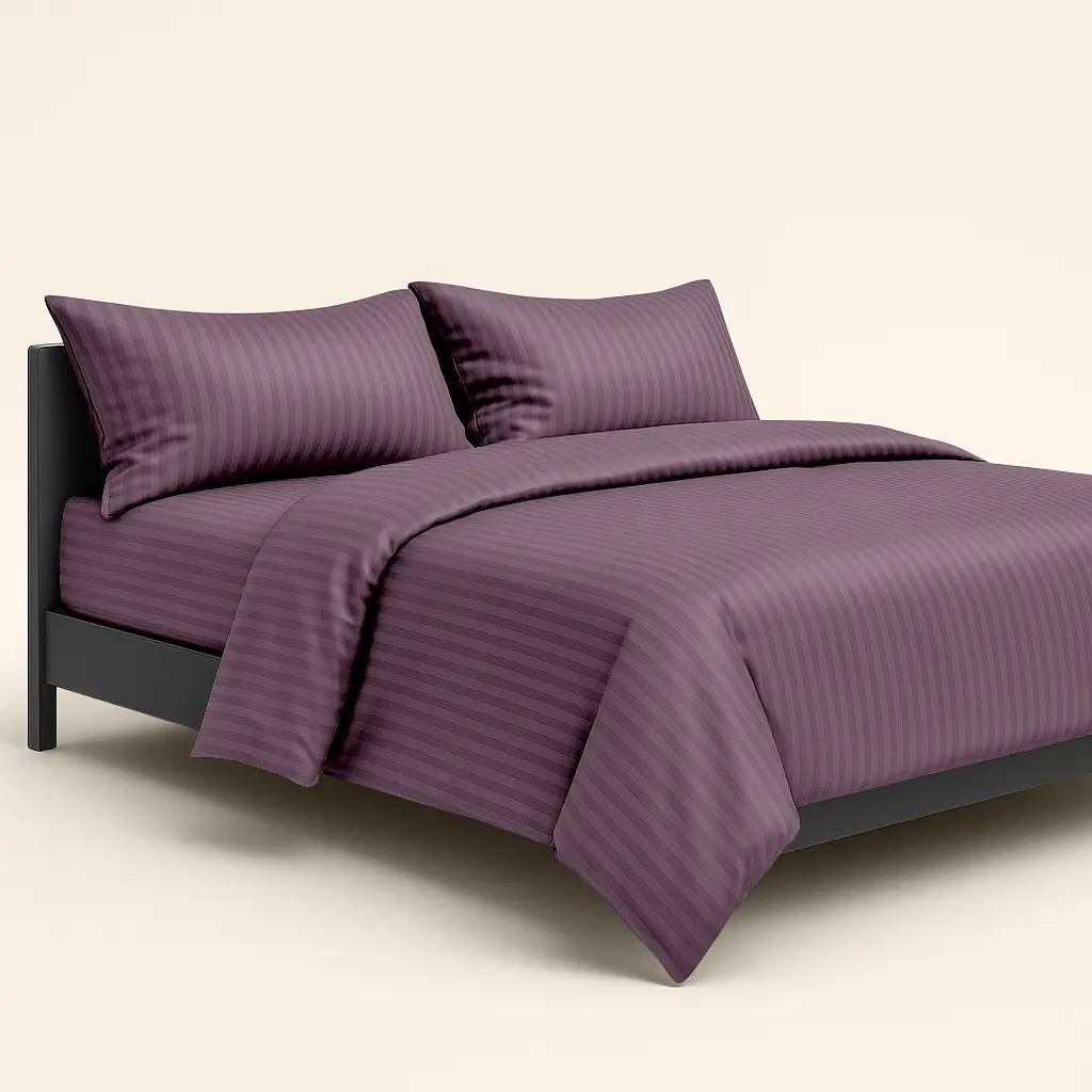 Комплект постільної білизни Cosas полуторний сатин з простирадлом на резинці AURORA 160 x 220 см (StrSatin_06Aurora_El140-Aurora_160) - фото 3