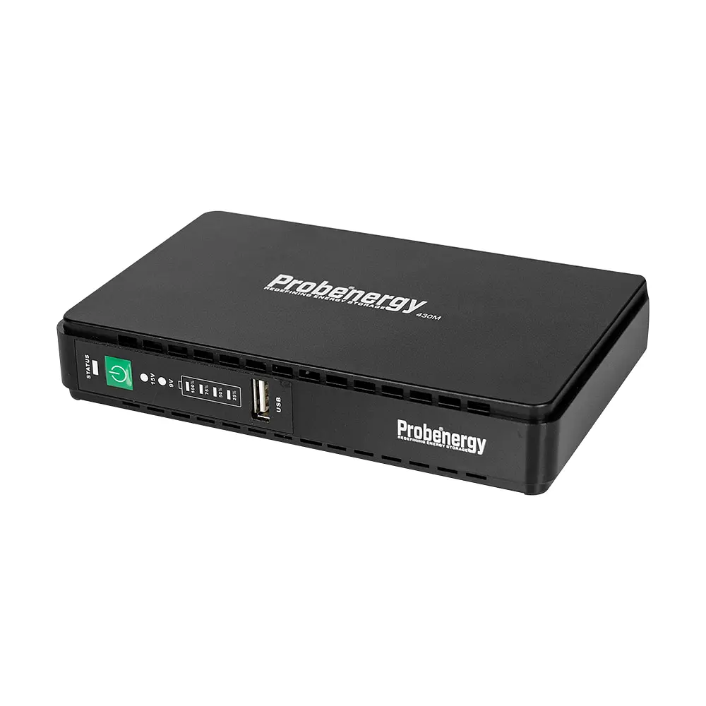 Джерело безперебійного живлення Mini UPS Probenergy DC-30WA 8800mAh 5V/9V/12V/15V, Li-ion 4*2.2Ah, для роутера і медіаконвертера (42-00160) - фото 7