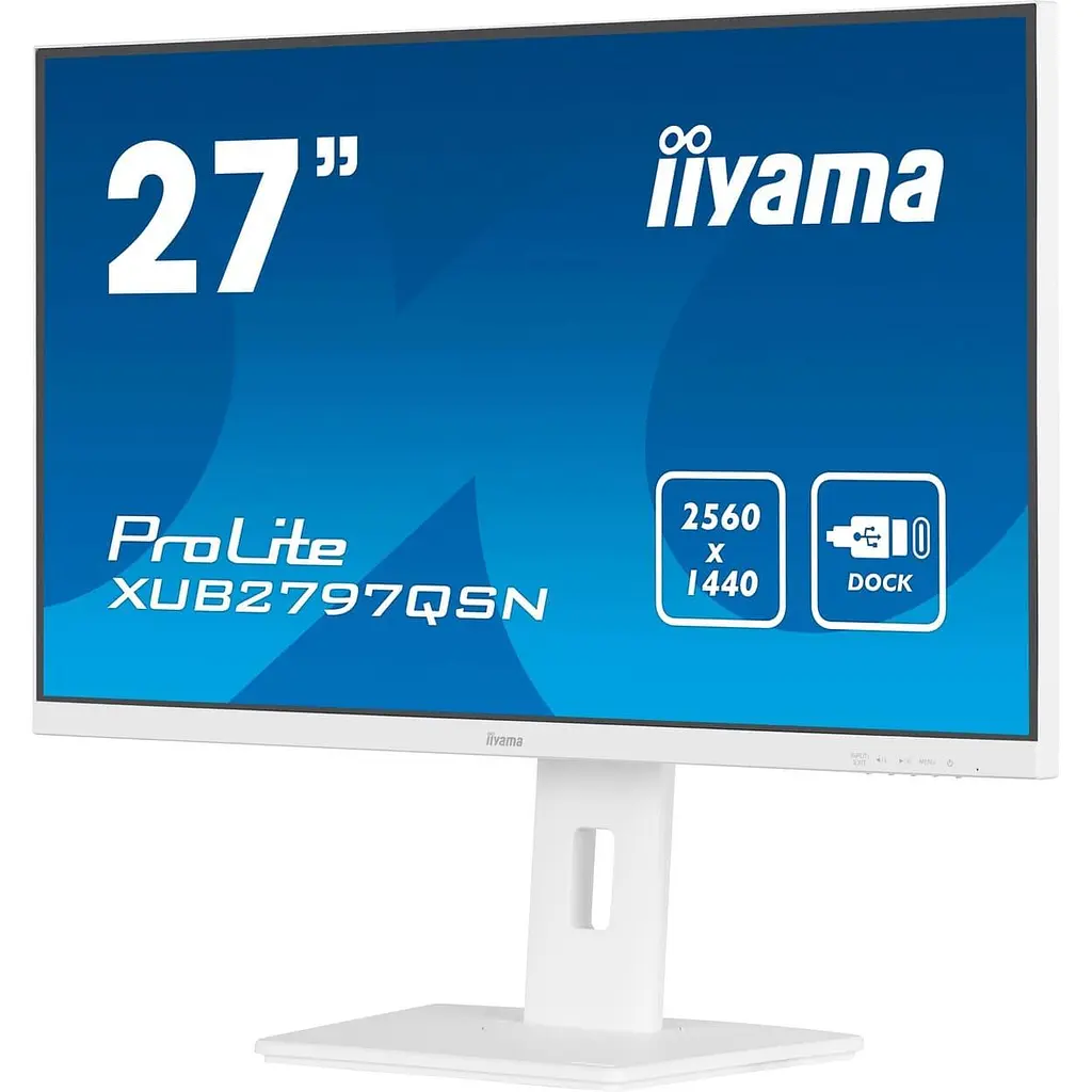 Монітор 27" Iiyama XUB2797QSN-W2 White QHD IPS 100Hz (XUB2797QSN-W2) - фото 3