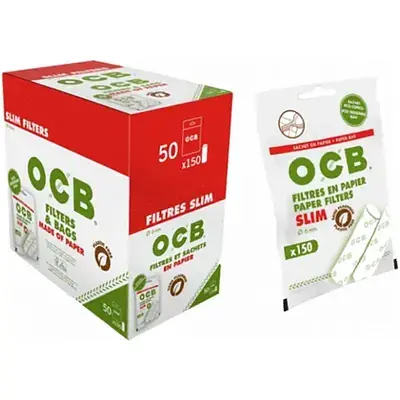 Фільтри для самокруток OCB Paper Filtrs Slim 6/15 мм - фото 2
