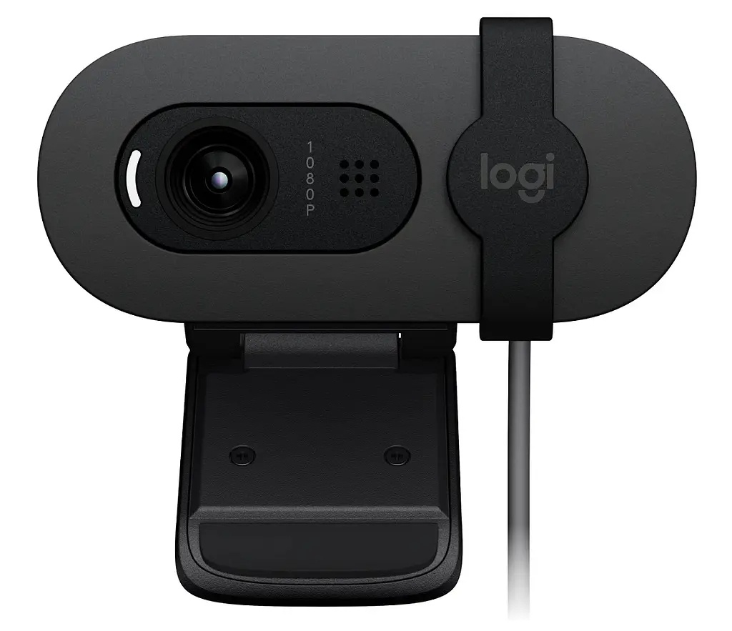 Веб-камера Logitech Brio 100 Graphite 1920x1080 / 30 fps фіксований фокус мікрофон кут огляду 58° RightLight 2 USB 1 м (960-001585) пошкоджено упаковку - фото 2