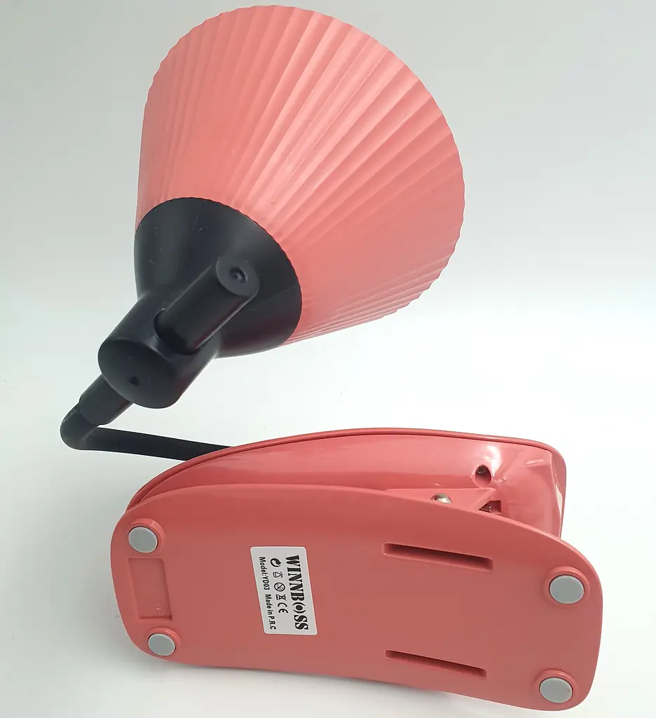 LED-лампа 4 W, сенсорна, світлодіодна, гнучка, 28 см, настільна, на прищіпці WinBoss YD03, рожева - фото 6