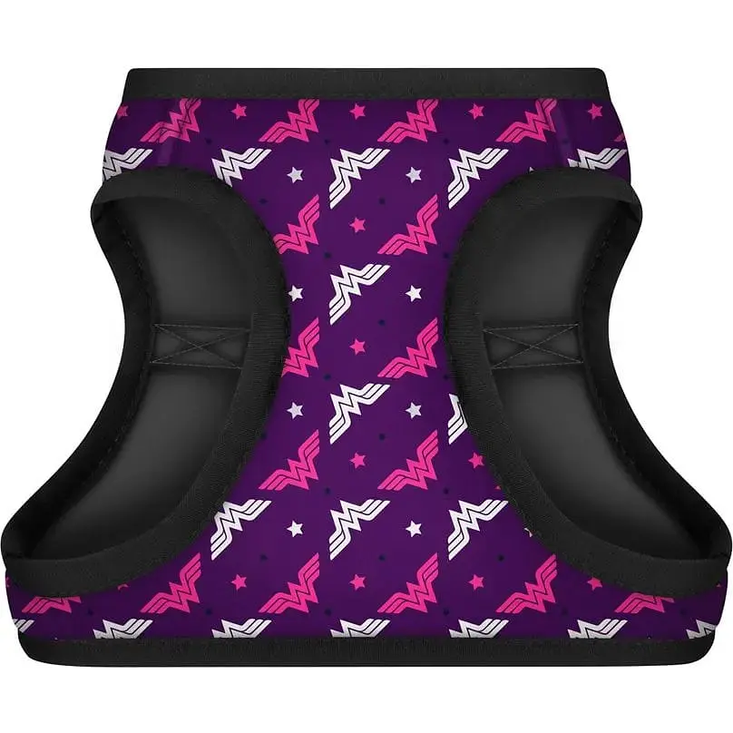 Шлея для собак мягкая Waudog Clothes Чудо-женщина фиолет, с QR паспортом, XS2, 28-31х20-22 см (1002-4008) - фото 2
