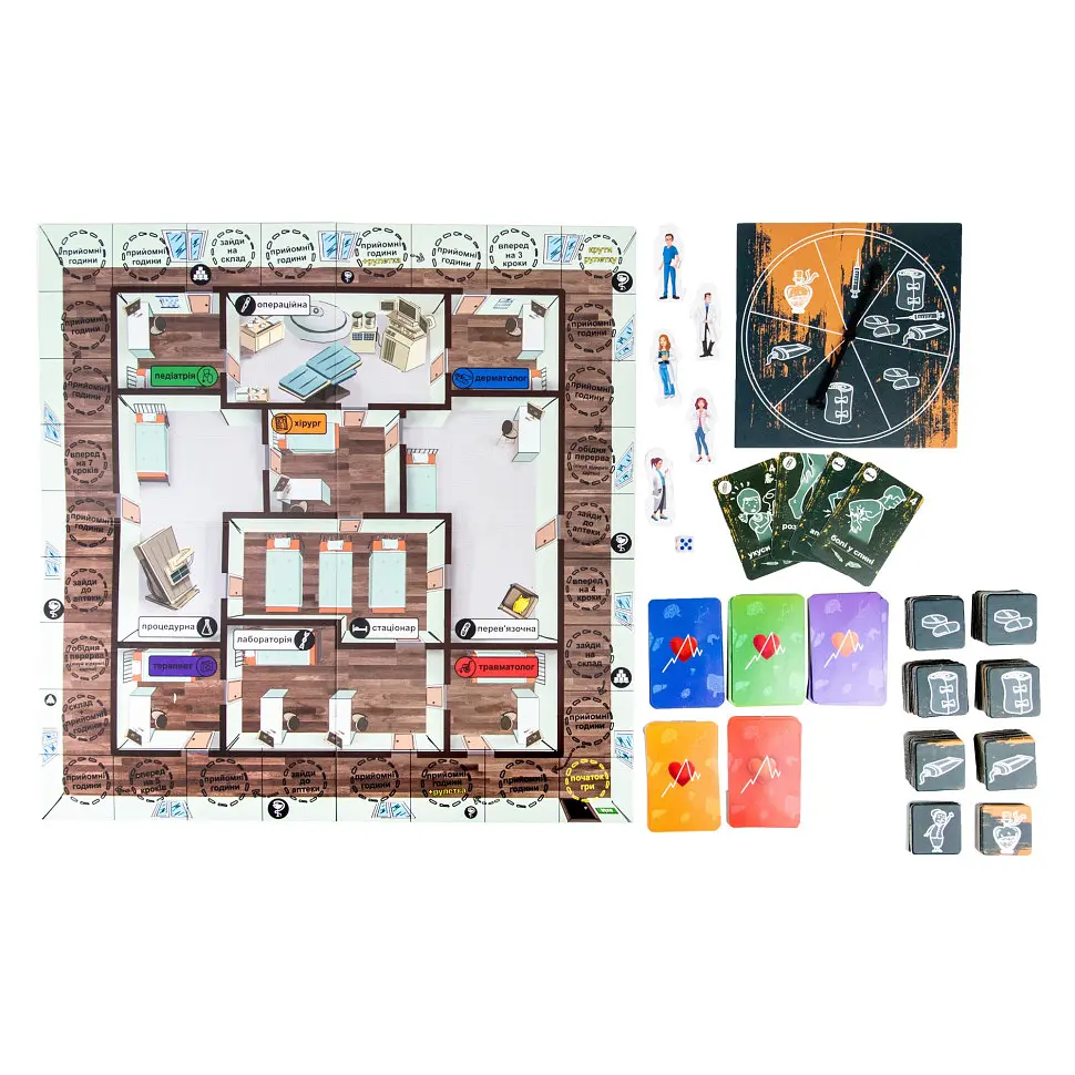Настольная игра "Doctoring - соревнование врачей" Strateg 30916 укр - фото 2