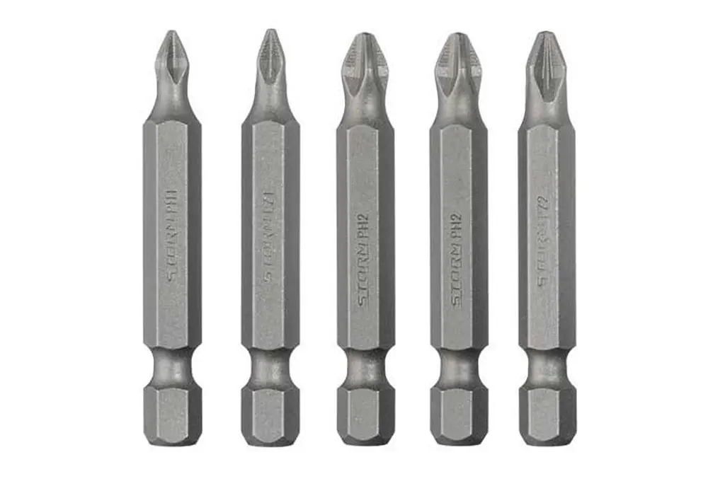 Набір біт викруткових насадок хрестоподібних Intertool PH1 x PH2 x PZ1 x PZ2 x 50 мм Storm (в упаковці 5 шт.) - фото 3