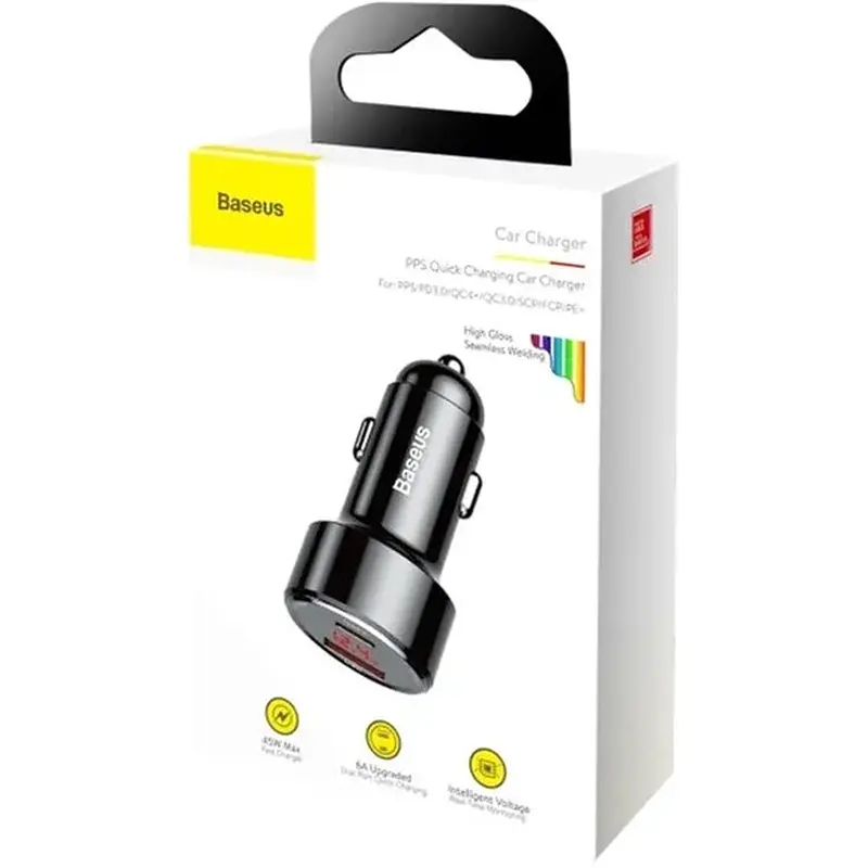 Зарядний пристрій Baseus PPS 45W Black CCMLC20C-01 - фото 5