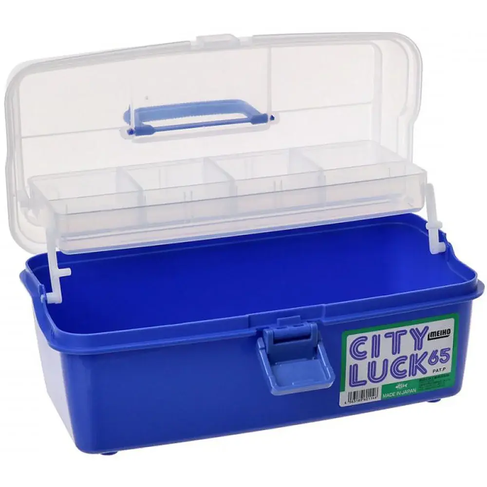 Ящик Meiho New City Luck 65 Tackle Box 348x181x165mm Blue - фото 2
