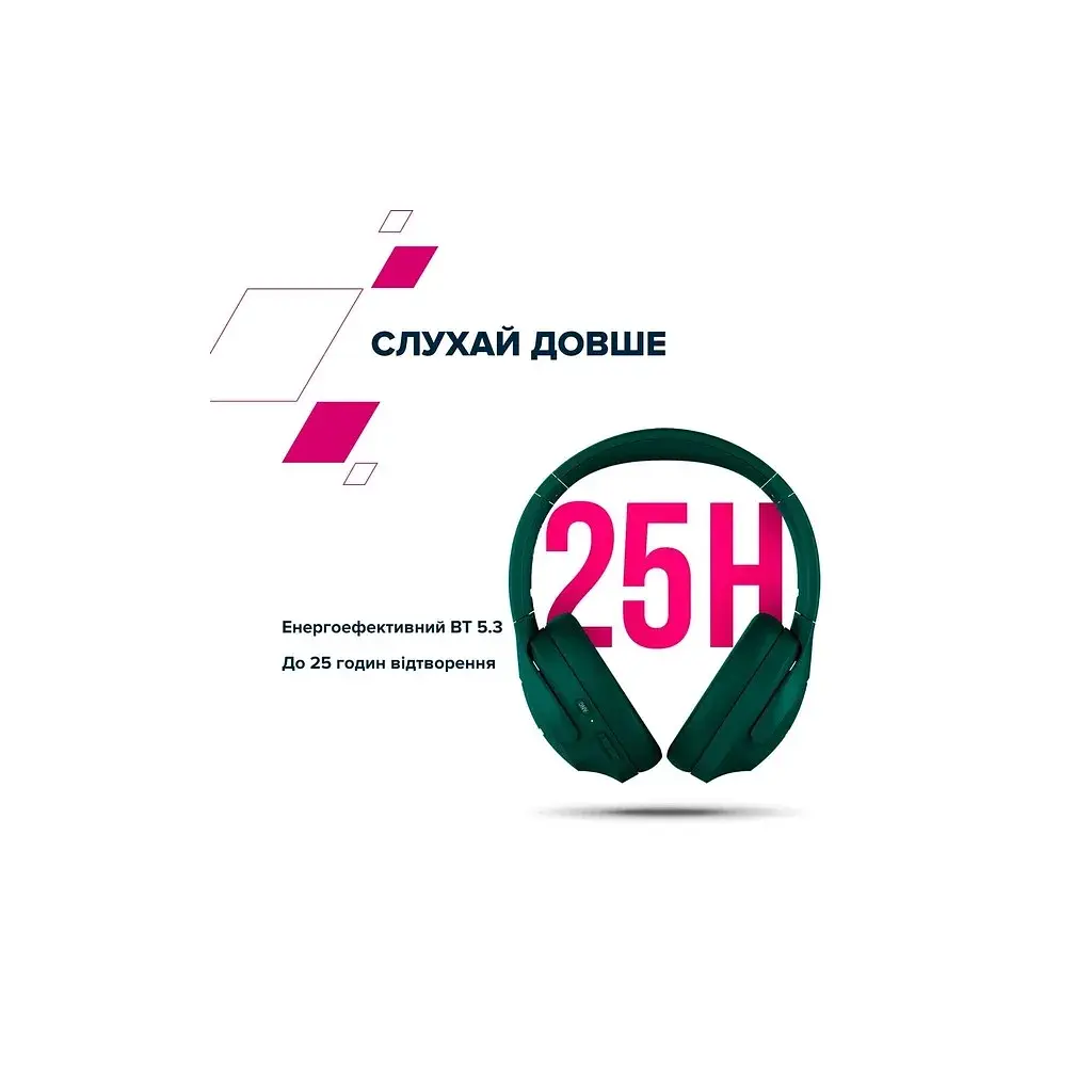 Навушники Canyon OnRiff 10 ANC Bluetooth Green (CNS-CBTHS10GN) - фото 10