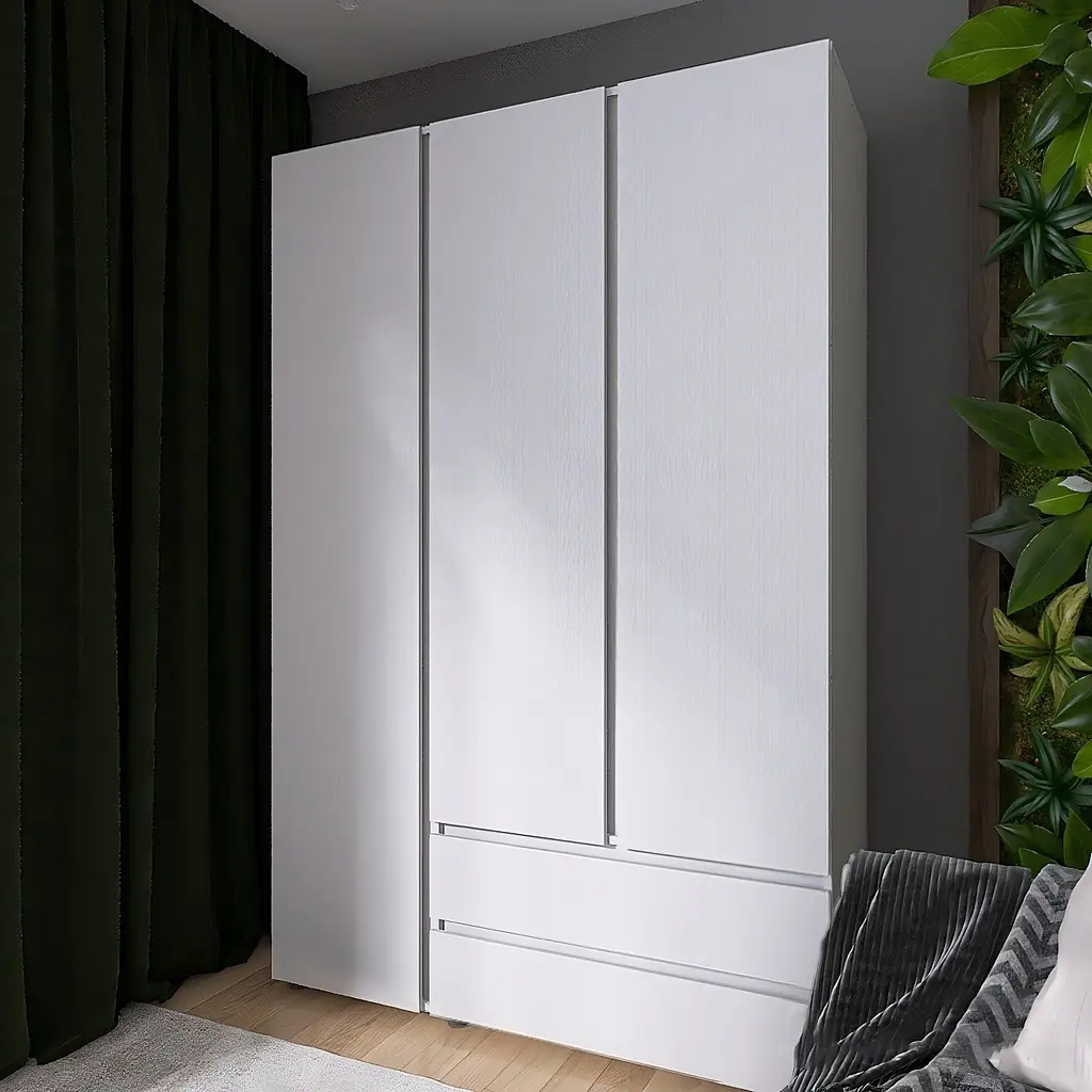 Шкаф трехдверный Эверест ШЛ-3 Лайт Нимфея Альба (EVR-4678) - фото 2