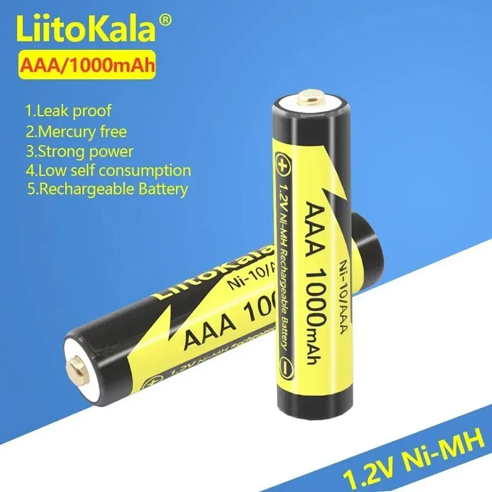 Акумулятор LiitoKala Ni-10/AAA 1.2V AAA 1000mAh battery - фото 3