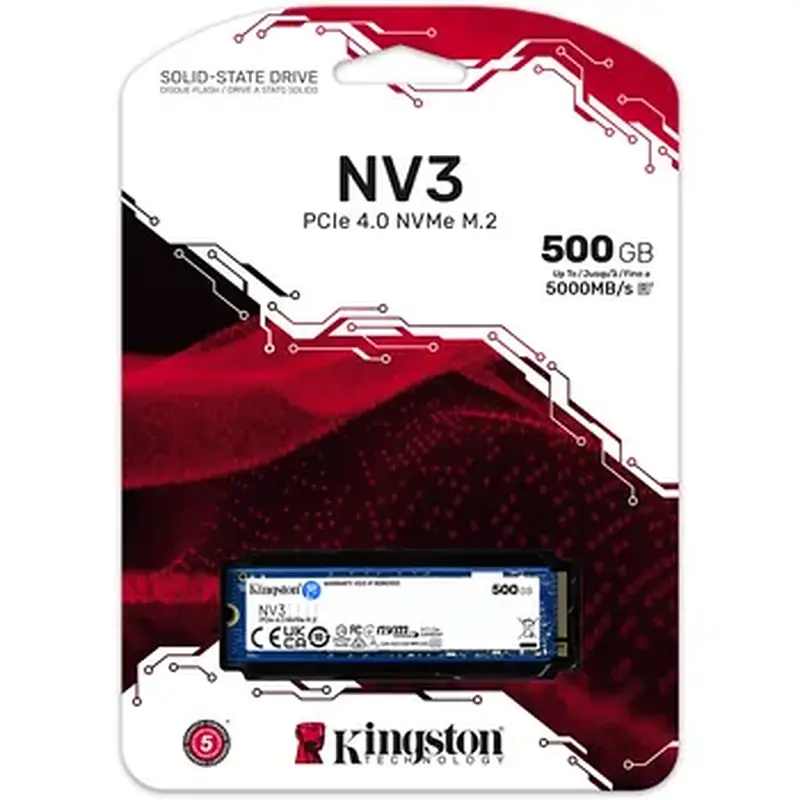 накопичувач Kingston NV3 500GB M.2 2280 NVMe PCIe 4.0 x4 (SNV3S/500G) - фото 7