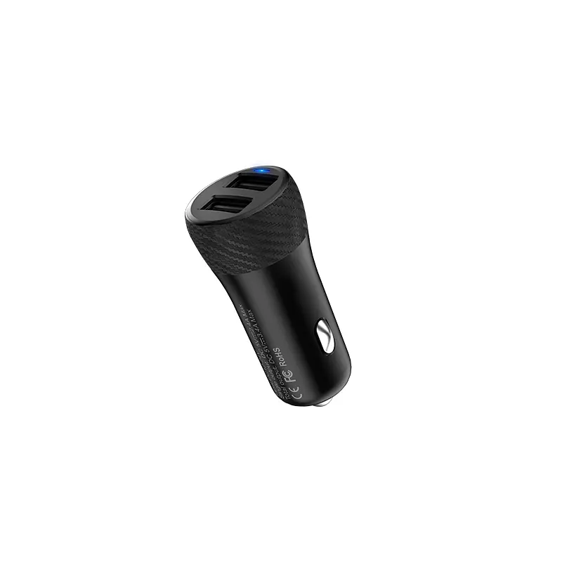 Автомобільний зарядний пристрій Hoco Z21 Car Charger 2USB 3.1A Black [69325] - фото 2