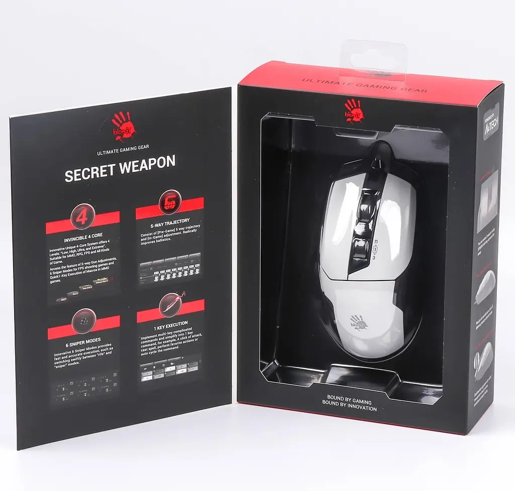 Миша Bloody A4Tech W70 Max USB Panda White (W70 Max (Panda White)) - фото 9