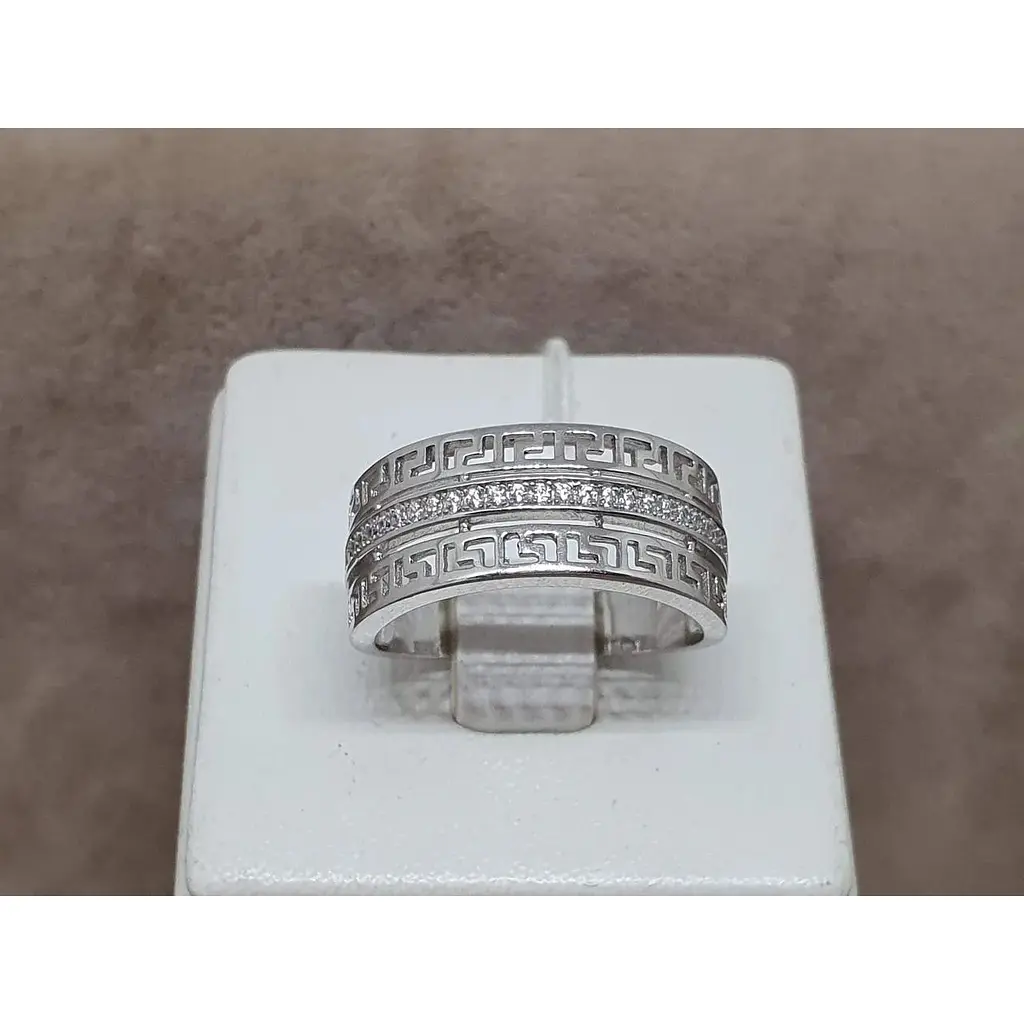 Срібне кільце Silvex 925 з фіанітами. К2Ф/461 17,4 - фото 4