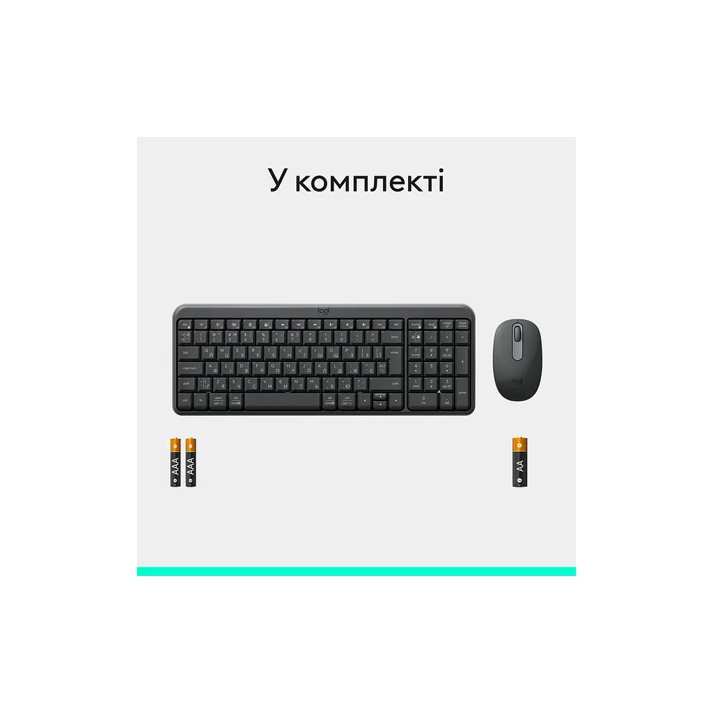 Комплект Logitech MK250 Bluetooth/Wireles UA Graphite (920-013823) - фото 9