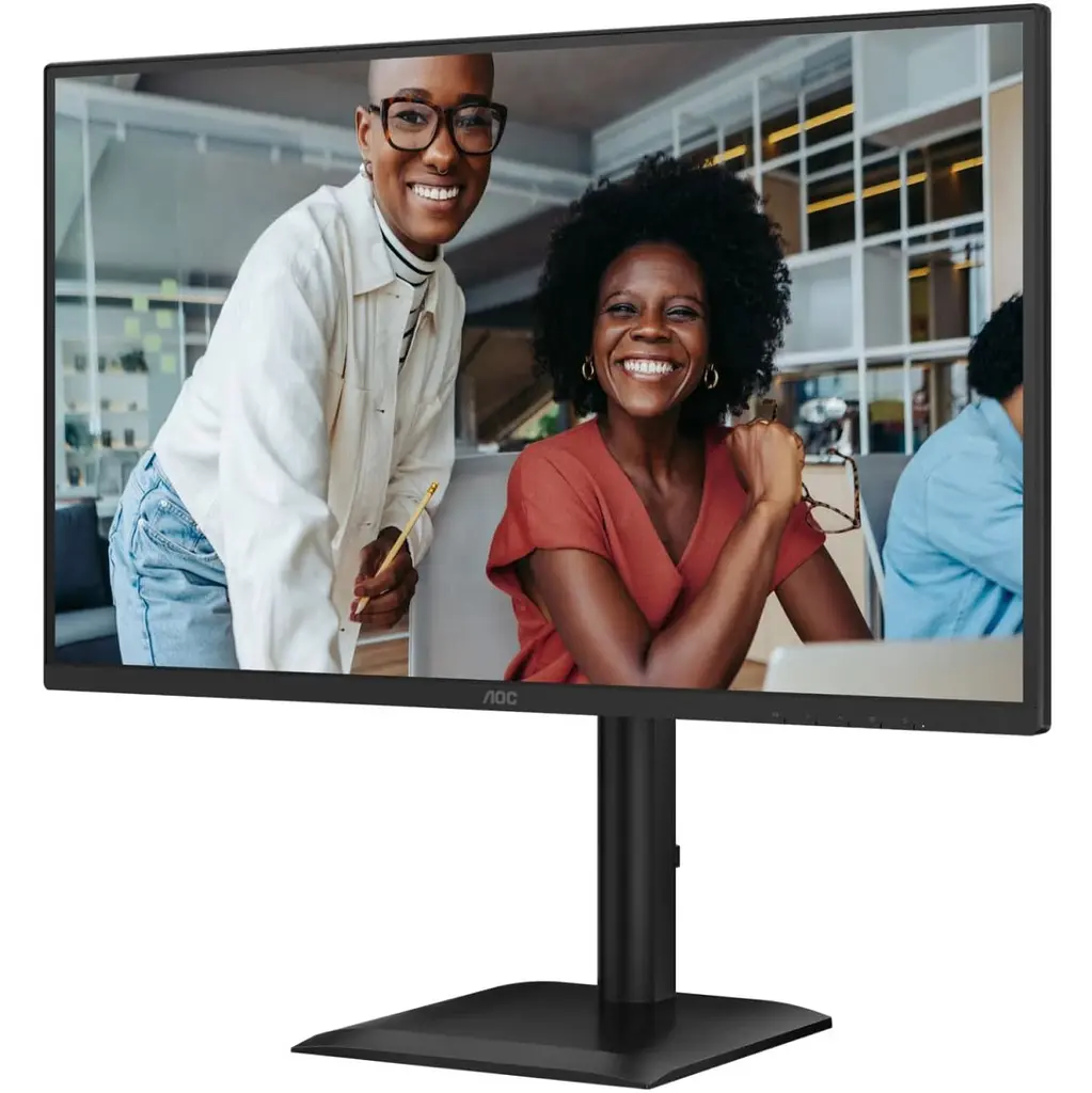 Монітор TFT 27" AOC Q27E4U, QHD, 120Hz, HDMI, DP, USB-hub, HAS, Pivot, колонки, чорний (Q27E4U) - фото 7