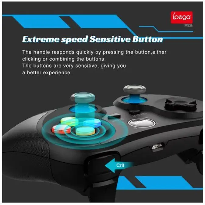 Геймпад джойстик для смартфона iPega PG9157 Ninja Bluetooth PC/Android/iOS Black - фото 9