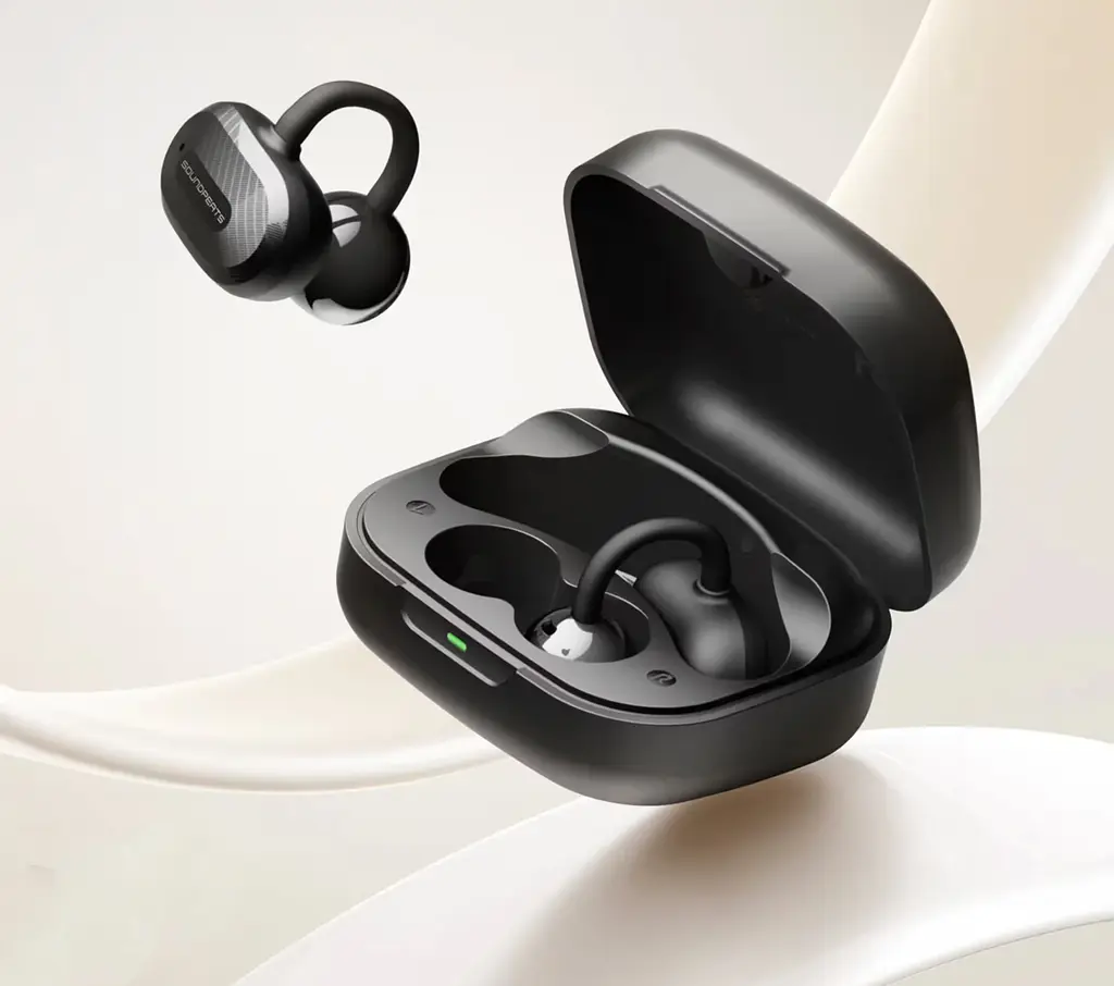 Бездротові навушники TWS SoundPEATS AIR Clip Open-Ear кліпси з 12-мм драйверами та просторовим аудіо (Чорний) - фото 4