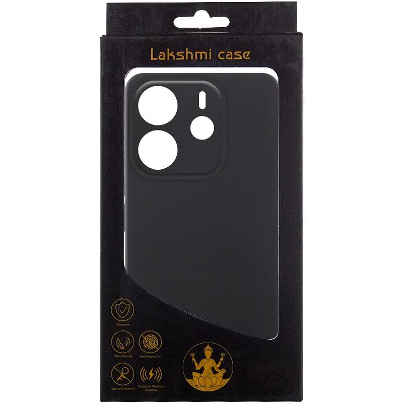 Чохол Silicone Cover Lakshmi Full Camera (AAA) для Xiaomi Redmi Note 14 4G (Europe version) Чорний / Black - фото 2