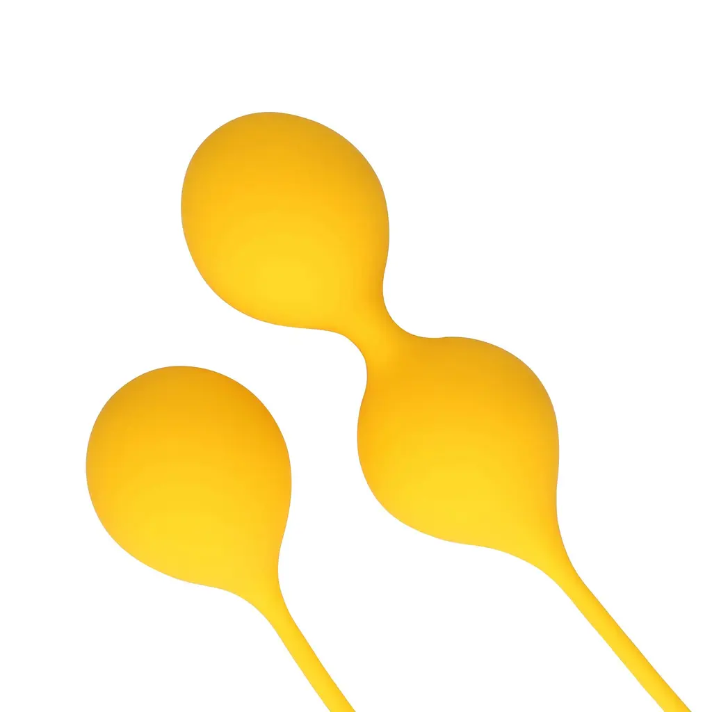 Набір вагінальних кульок Loveline Silicone Kegel Balls Training Set Carambola - фото 5
