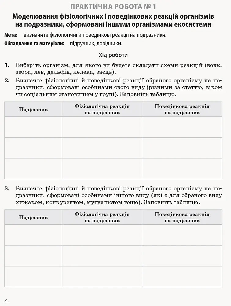 Біологія і екологія. Профільний рівень. Зошит для практичних робіт. 11 клас - Костянтин Задорожний - фото 7