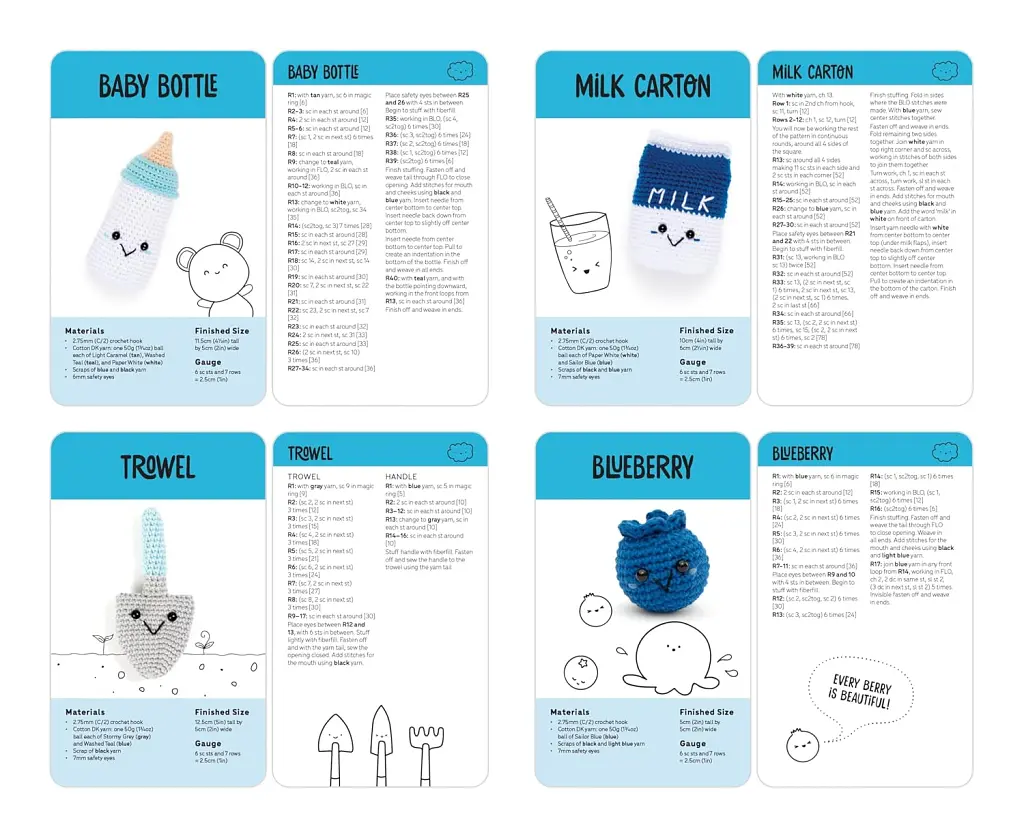 Kawaii Crochet Card Deck - Мелісса Бредлі-Ватчер - фото 4