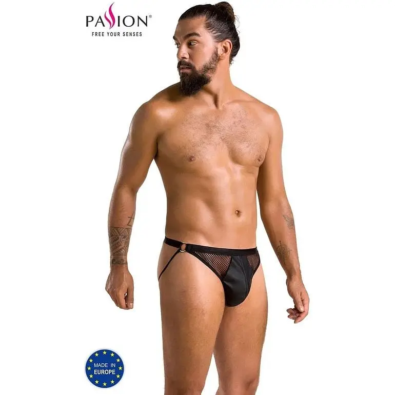 Труси чоловічі Passion 034 Slip Open Luke black L/XL - фото 5