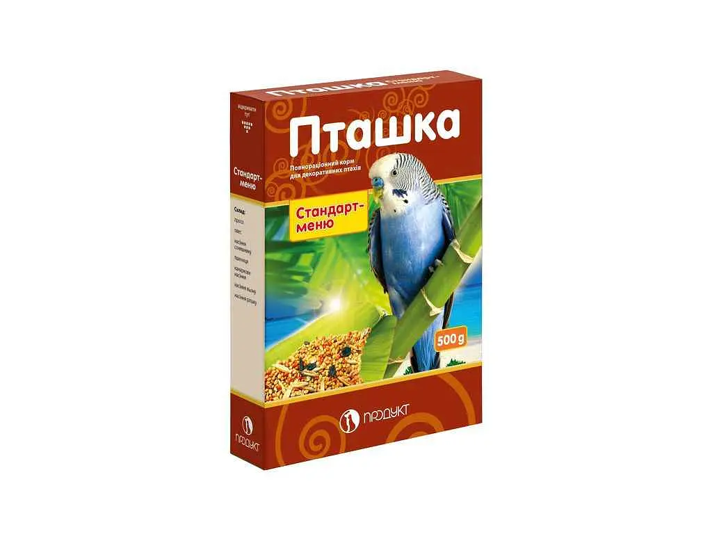 Корм для птахів Продукт 500г Пташка декоративних стандарт-меню