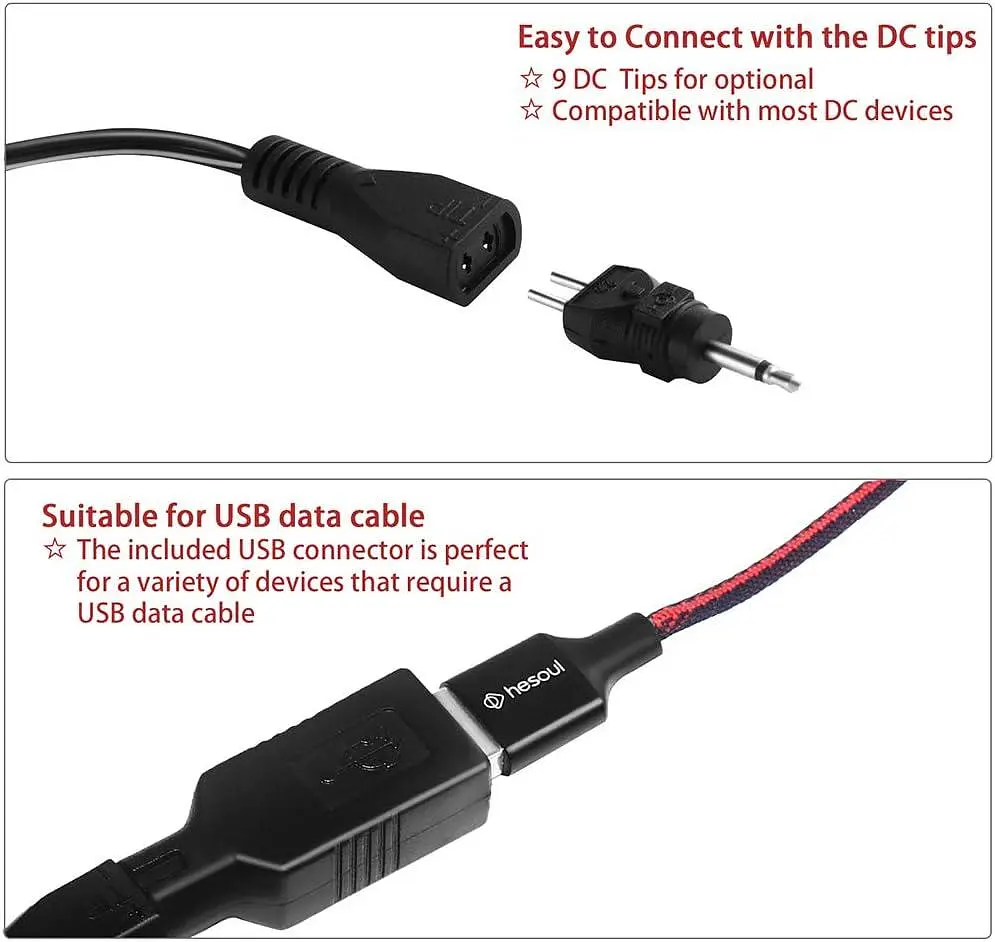Багатофункціональний адаптер SoulBay 30W 3–12V з USB та набором насадок - фото 2