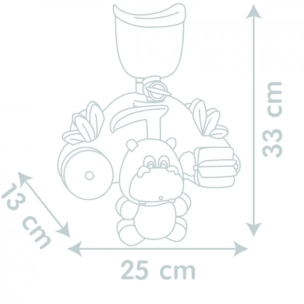 Іграшка для ванни Smoby Little Водяний млинок. Бегемот, з аксесуарами (140405) - фото 4