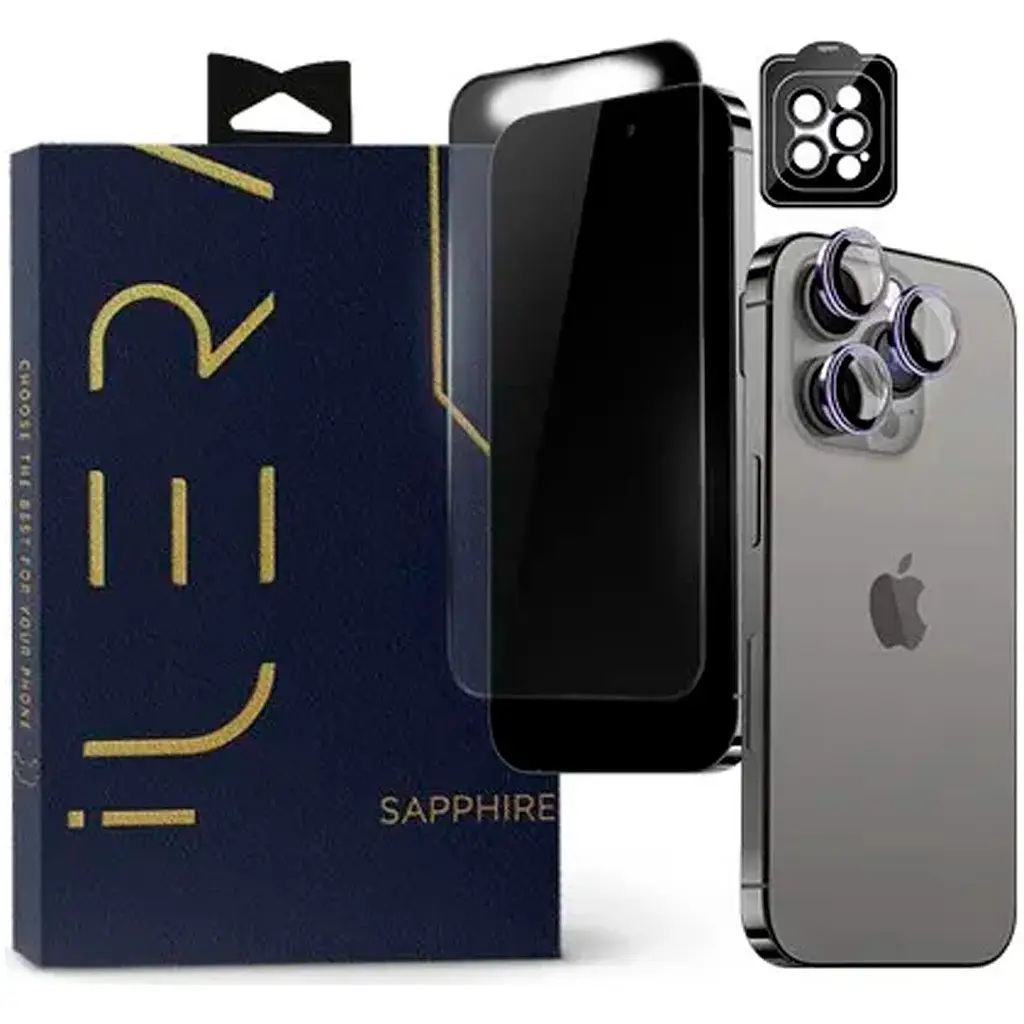 Защитное стекло iLera на камеру для Apple iPhone 14 Pro/ 14 Pro Max [Silver] [78646] - фото 3