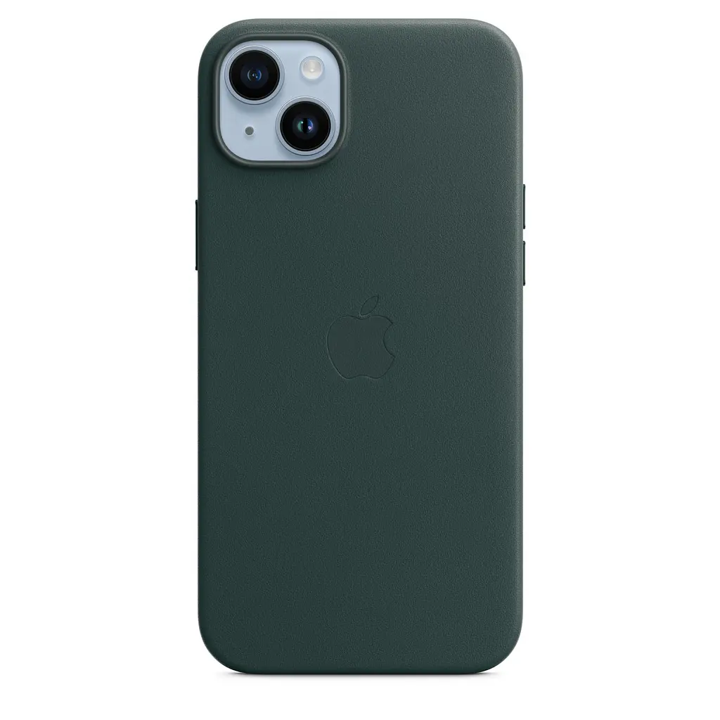 Чохол Leather Case with MagSafe для Apple iPhone 14 Forest Green AAA [76977] - фото 3
