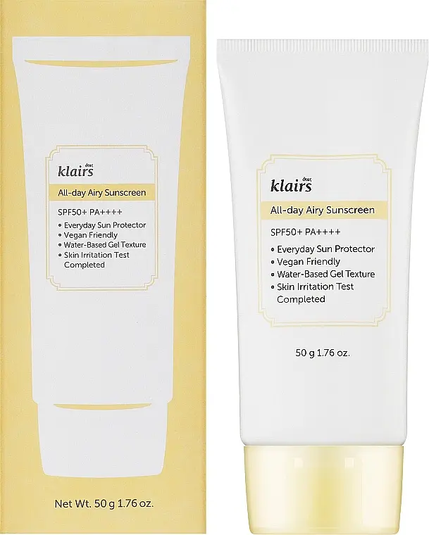 Крем для тела Klairs Dear All-Day Airy Sunscreen SPF50 50 г - фото 2