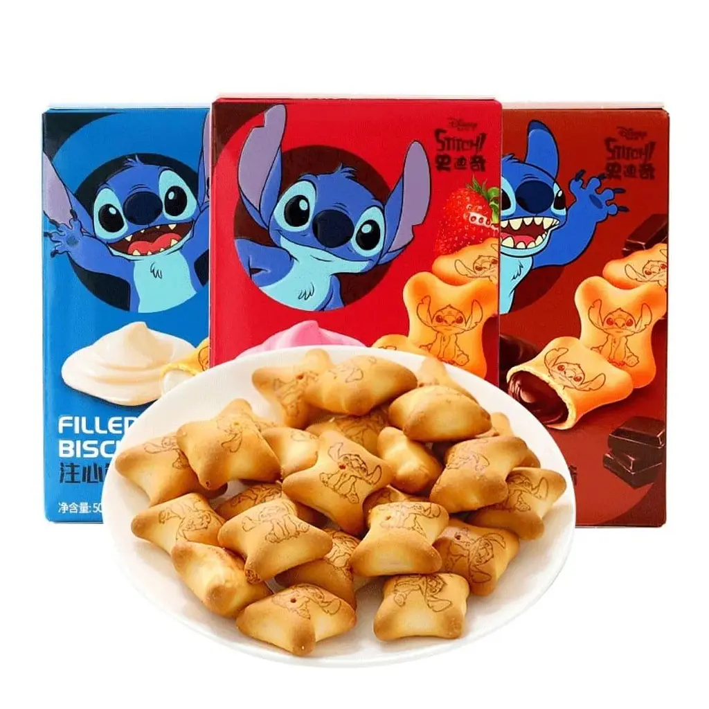 Печиво Binqi Disney Milk Filled Biscuit Stitch 50г - фото 2