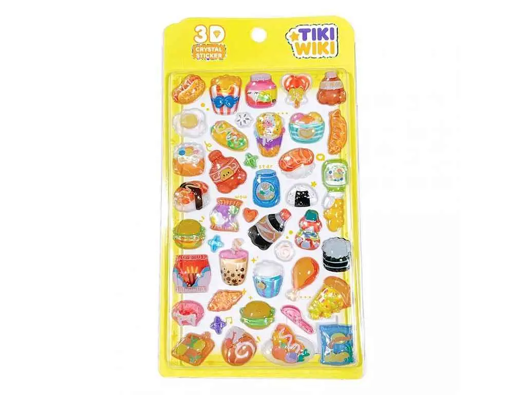 Набір наліпок TIKI WIKI Crystal 3D Смаколики