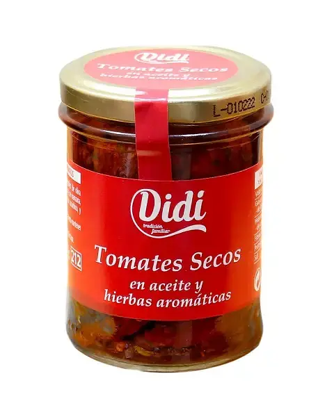 Помідори в'ялені Didi Tomates Secos у олії з ароматними травами 190 г.