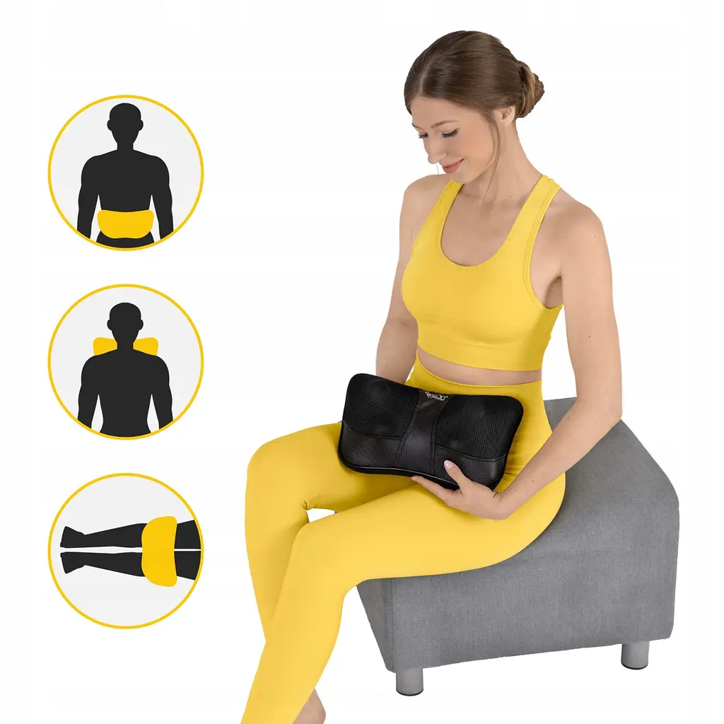 Подушка-масажер 4FIZJO Shiatsu Ultra+ 4FJ0560 Black (P-5907739319173) - фото 8