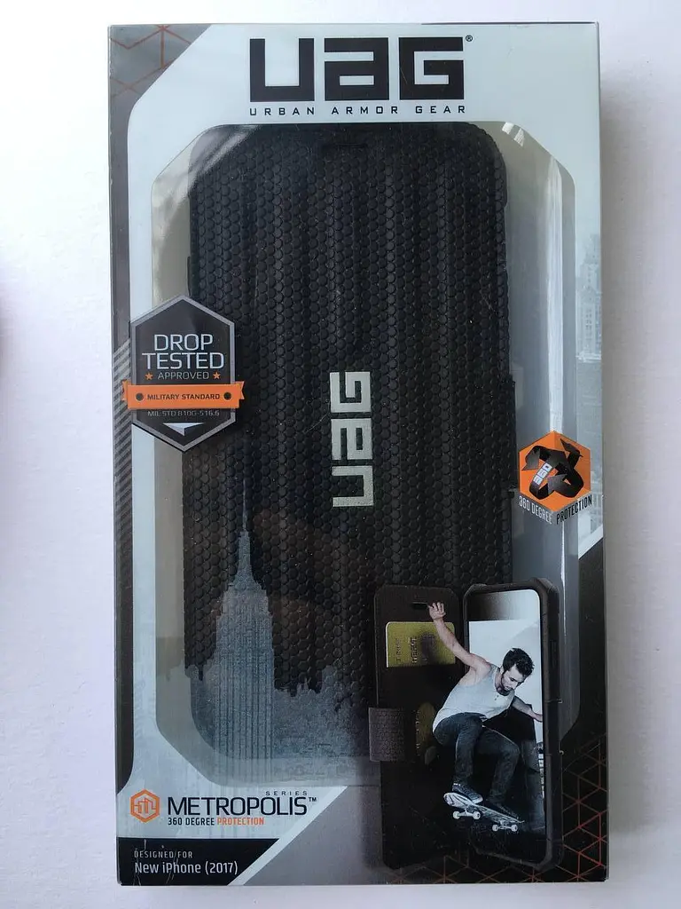 Оригінальний чохол-книжка UAG Metropolis Series IPHX-E-BL (Original) для iPhone X/XS (5.8") Black - фото 2
