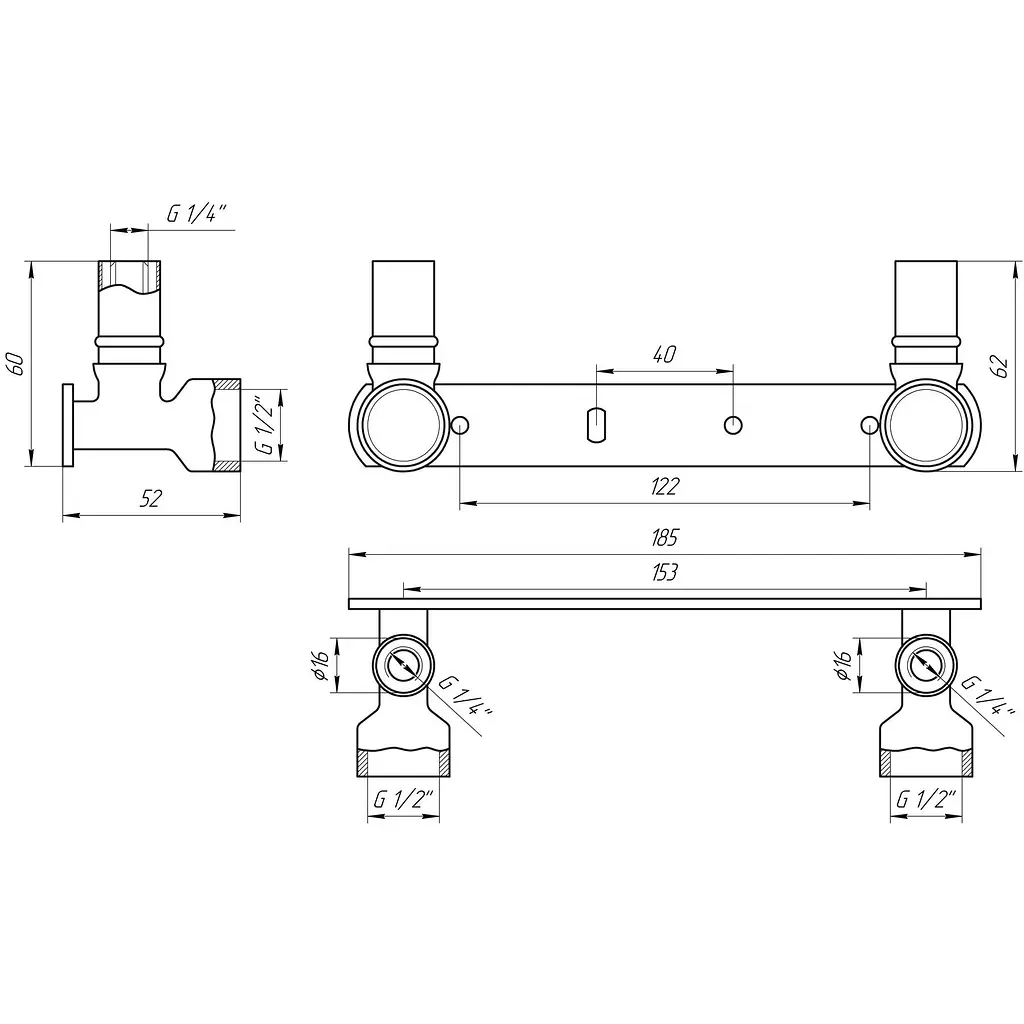 Монтажна планка прес APE AP 492 1/2″х16 000008696 - фото 3