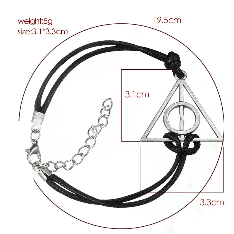 Браслет Гарри Поттер Дары Смерти Harry Potter Deathly Hallows 19 см CH HP DHW - фото 2