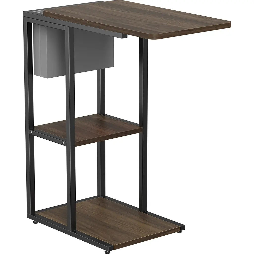 Приставной компьютерный стол OfficePro SD175DW Dark Wood Black [143310] - фото 2