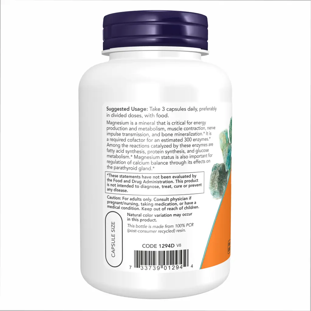 Магній цитрат, Magnesium Citrate - 120 caps - фото 3