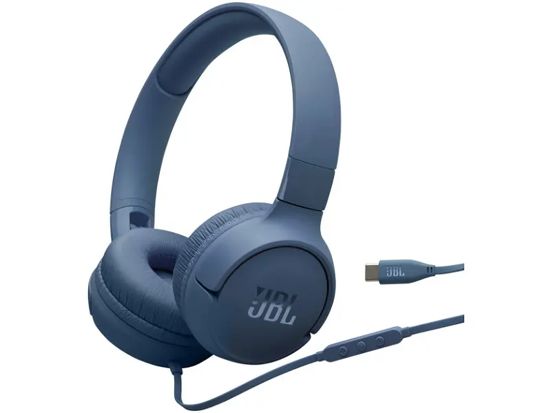 Навушники з мікрофоном JBL Tune 520C USB-C Blue (T520CBLU)