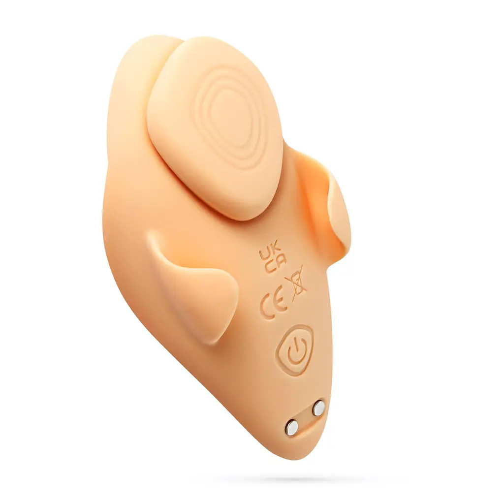 Вібратор в трусики Crushious Atlantis 8.5 см (персиковий) - фото 7