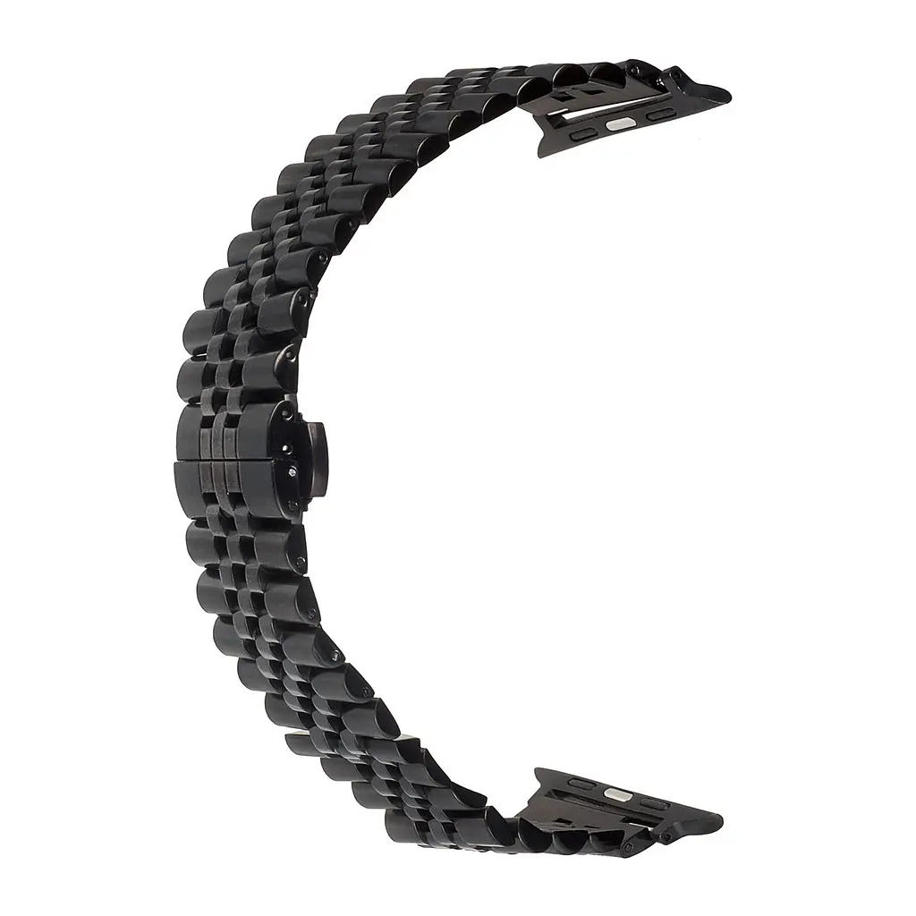 Ремінець Apple Watch Rolex Steel 5 Beads 42/44/45/46/49 mm Чорний - фото 2